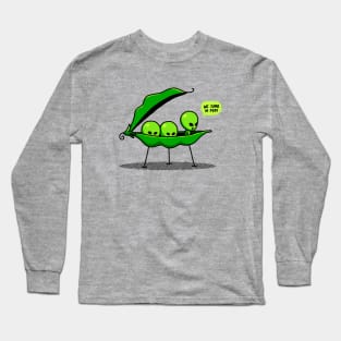 We Came In Peas Alien UFO Space We Come In Peace Funny Alien Long Sleeve T-Shirt